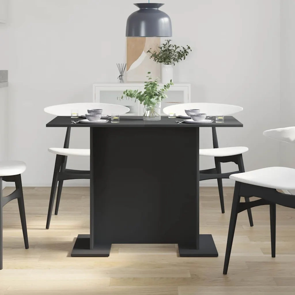 Tavolo da Pranzo | Tavolo da cucina Nero 110 x 60 x 75 cm Legno multistrato