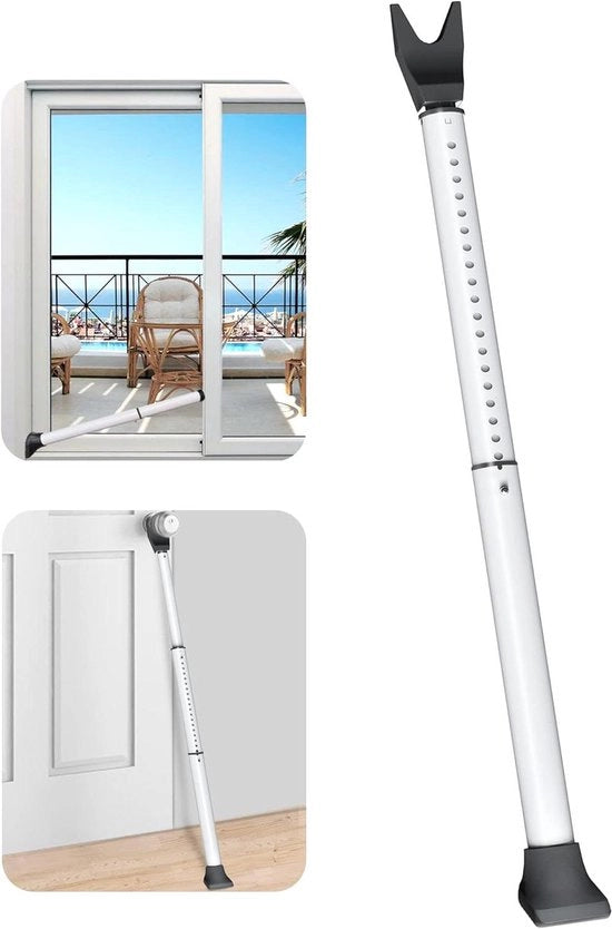 Barra di sicurezza scorrevole per la protezione della porta di accesso, adatta per porte pesanti, regolabile