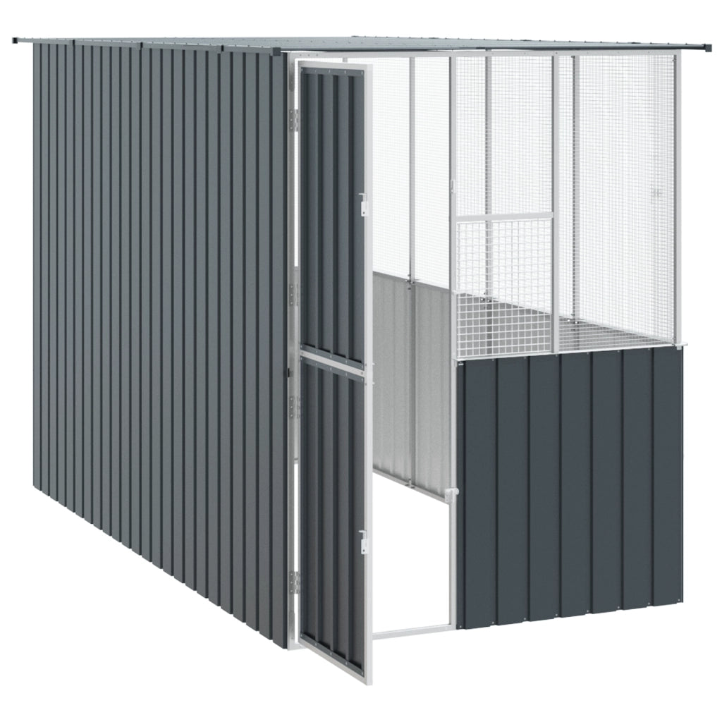 Gabbia per Uccelli  Anthracite 215x78x200 cm Acciaio Galvanizzato