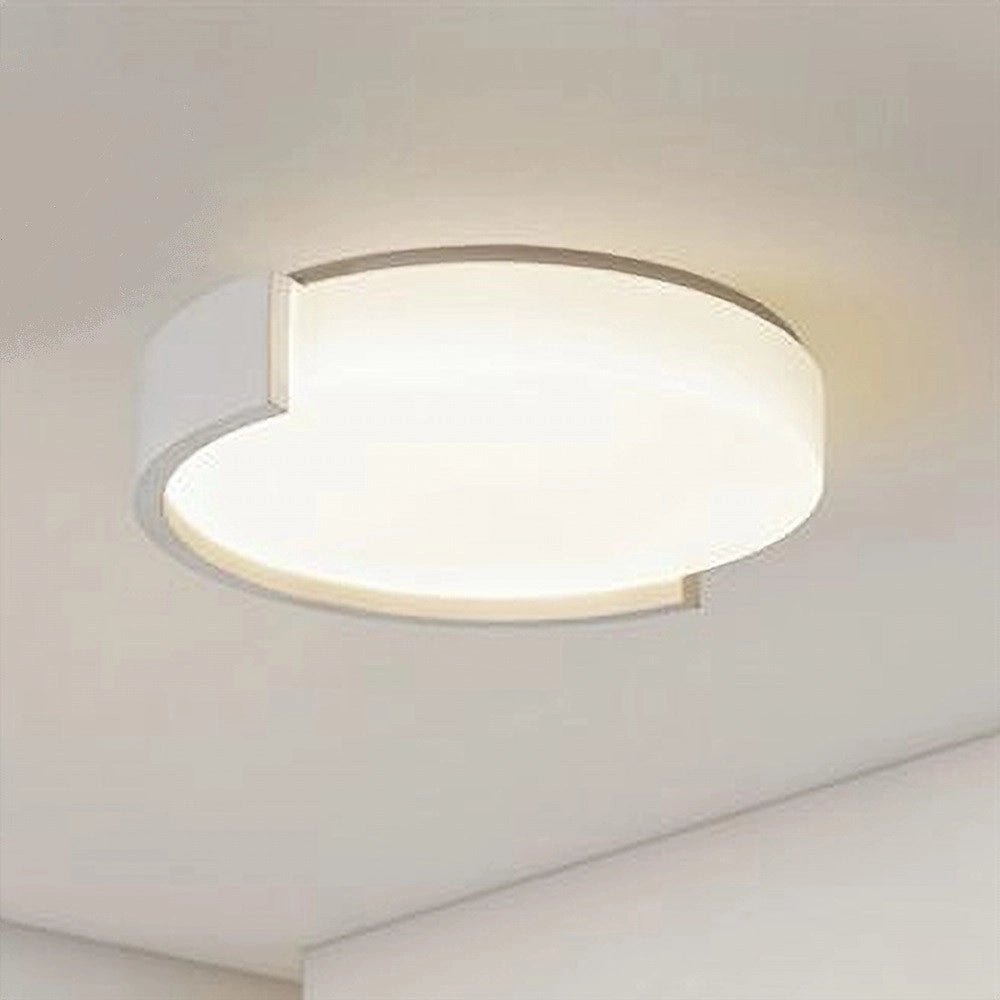 Trade Shop - Plafoniera Led 24 W Cerchio Bianco Moderno Da Soffitto Tonda Luce Naturale 50095 -