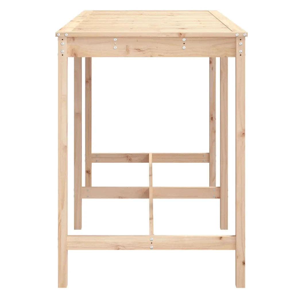 Tavolo da Giardino | Tavolino da esterno 159,5x82,5x110 cm in Legno Massello di Pino