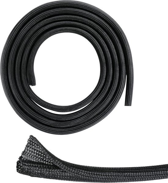Canale di protezione cavo - Protezione cavo 12-20 mm - Nero - Tessuto