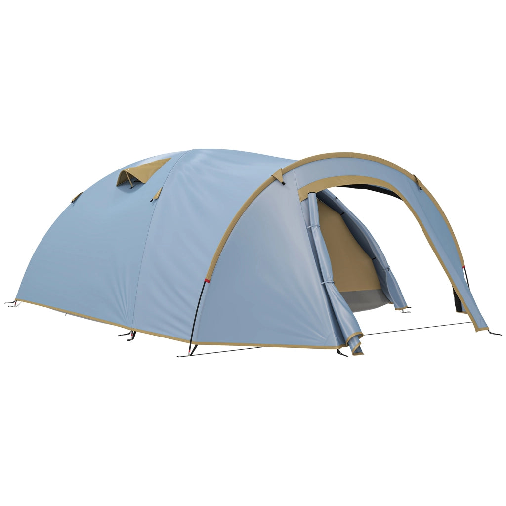 Tenda da campeggio 4 persone ¨C zephmum ¨C blu 345x240x130 cm