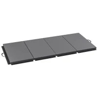 Tappetino da Ginnastica Pieghevole, Materassino Fitness Spesso 5 cm e Antiscivolo, 180x80x5 cm, Grigio