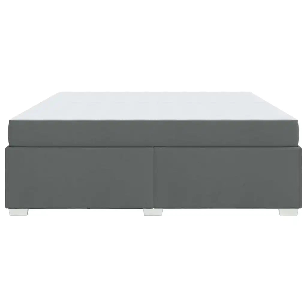 Struttura del letto Grigio scuro 200 x 200 cm Tessuto 3399209