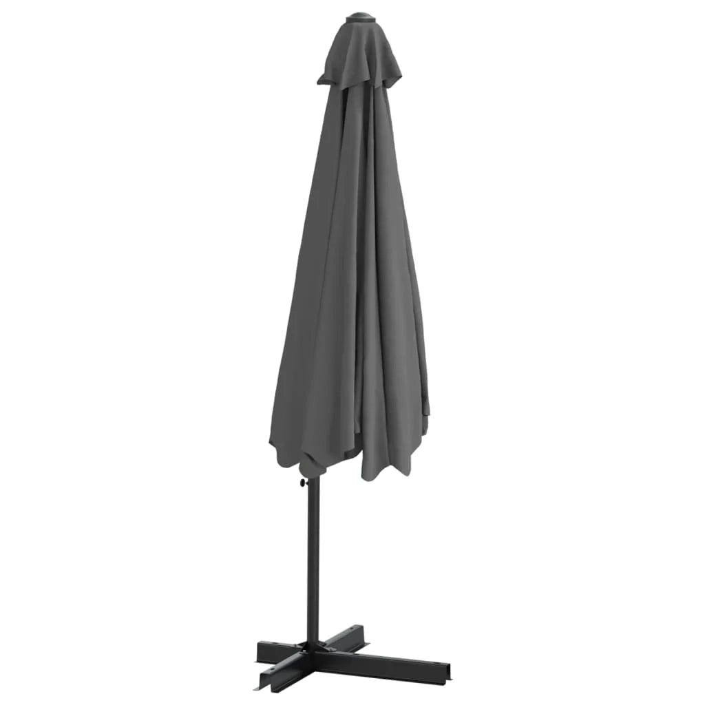 Ombrellone arredo giardino esterno con palo in acciaio 300 x 250 cm antracite 02_0008197