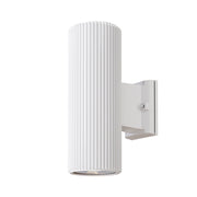 Lampada Da Parete Moderna Da Esterno Metallo Bianco Luce2E27 60W Ip54