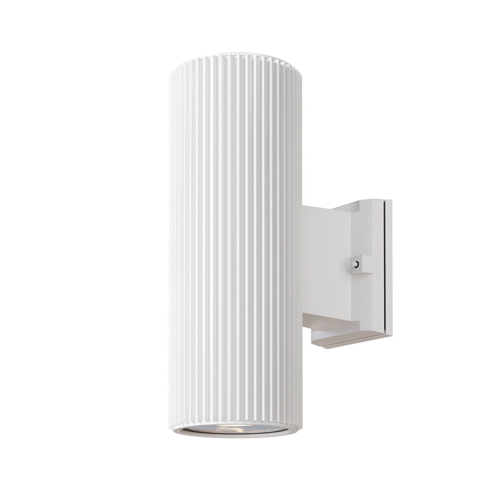 Lampada Da Parete Moderna Da Esterno Metallo Bianco Luce2E27 60W Ip54