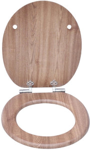 Toilet zitting con meccanismo di chiusura soft-close, ampia scelta tra toilet zitting eleganti, materiale di alta qualità e stabile (noce nera).