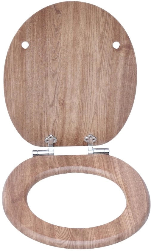 Toilet zitting con meccanismo di chiusura soft-close, ampia scelta tra toilet zitting eleganti, materiale di alta qualità e stabile (noce nera).