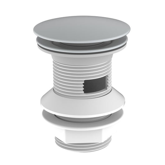 Piletta click clack da 1''1/4 bianco con troppo pieno