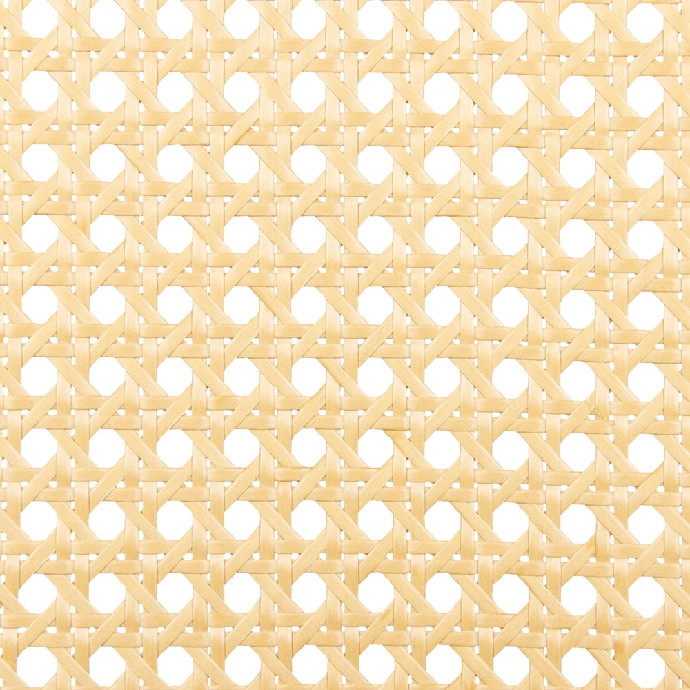 Set di 2 sedie da pranzo con seduta in tessuto e struttura in metallo effetto legno con intreccio viennese stile retrò soggiorno