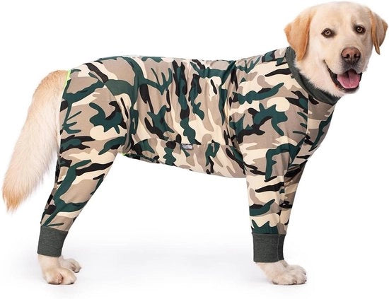 Abbigliamento per cani grande - Protezione articolazioni e comfort - XXXL camouflage bianco