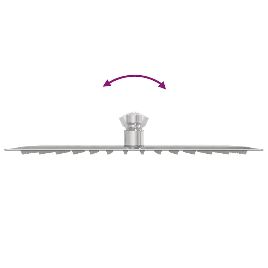 vidaXL Testa Doccia a Pioggia Acciaio Inox 304 30x20 cm Rettangolare