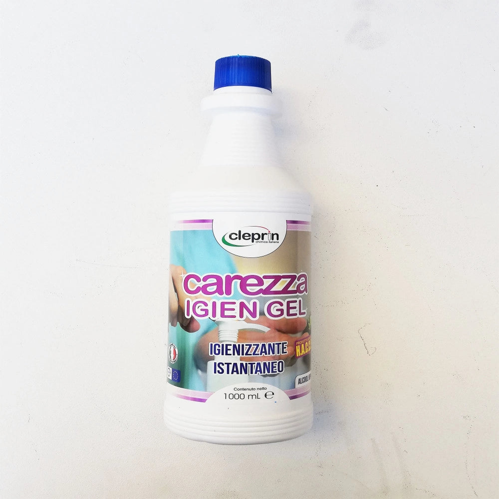Carezza igien gel 1lt igienizzante istantaneo per le mani a base alcolica