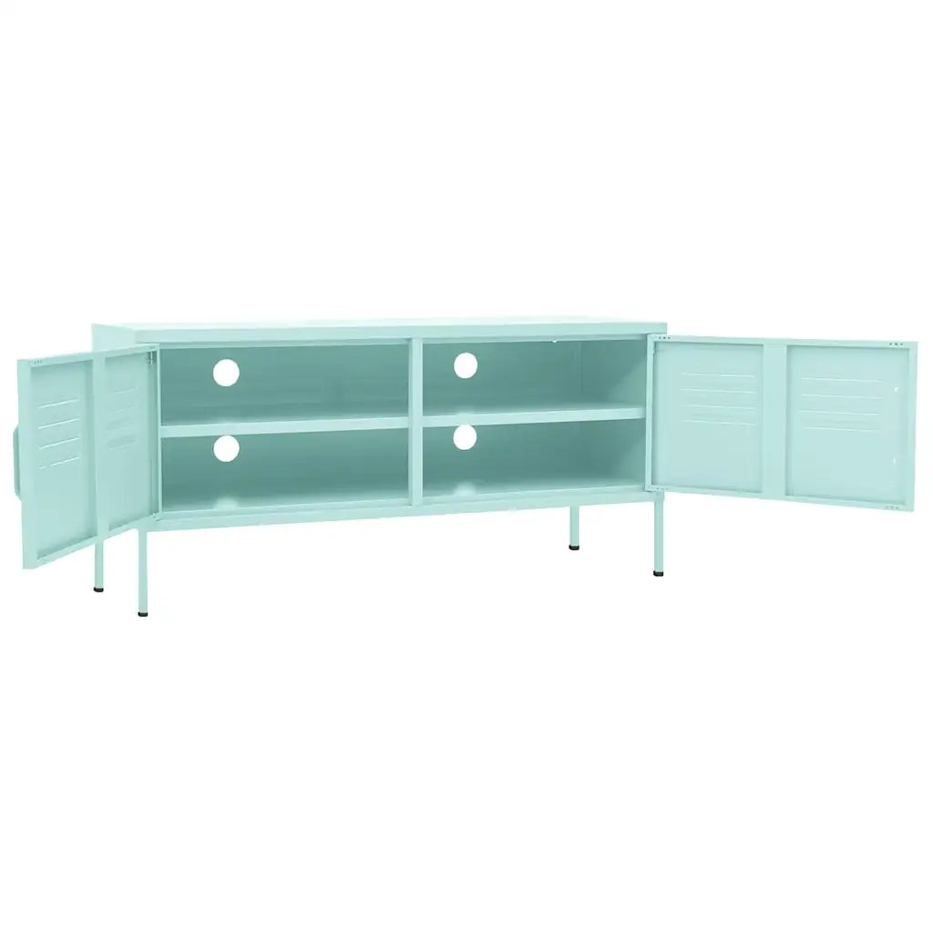 Mobile TV-Credenza per TV-Console TV Menta 105x35x50 cm in Acciaio
