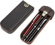 Etui per matite, astuccio vintage per matite, custodia per matite da viaggio, accessorio elegante per ufficio, cassetta per matite, Coffee3-3, beauty case