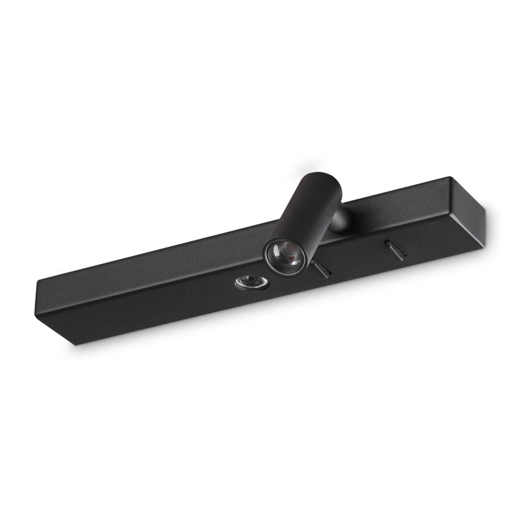 Applique Bonne Nuit 2 Luci Led Integrato Nera