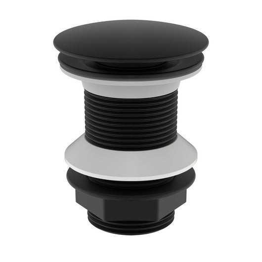 Piletta click clack da 1''1/4 nero opaco senza troppo pieno