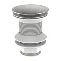 Piletta click clack da 1''1/4 acciaio spazzolato senza troppo pieno