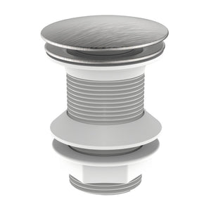 Piletta click clack da 1''1/4 acciaio spazzolato senza troppo pieno