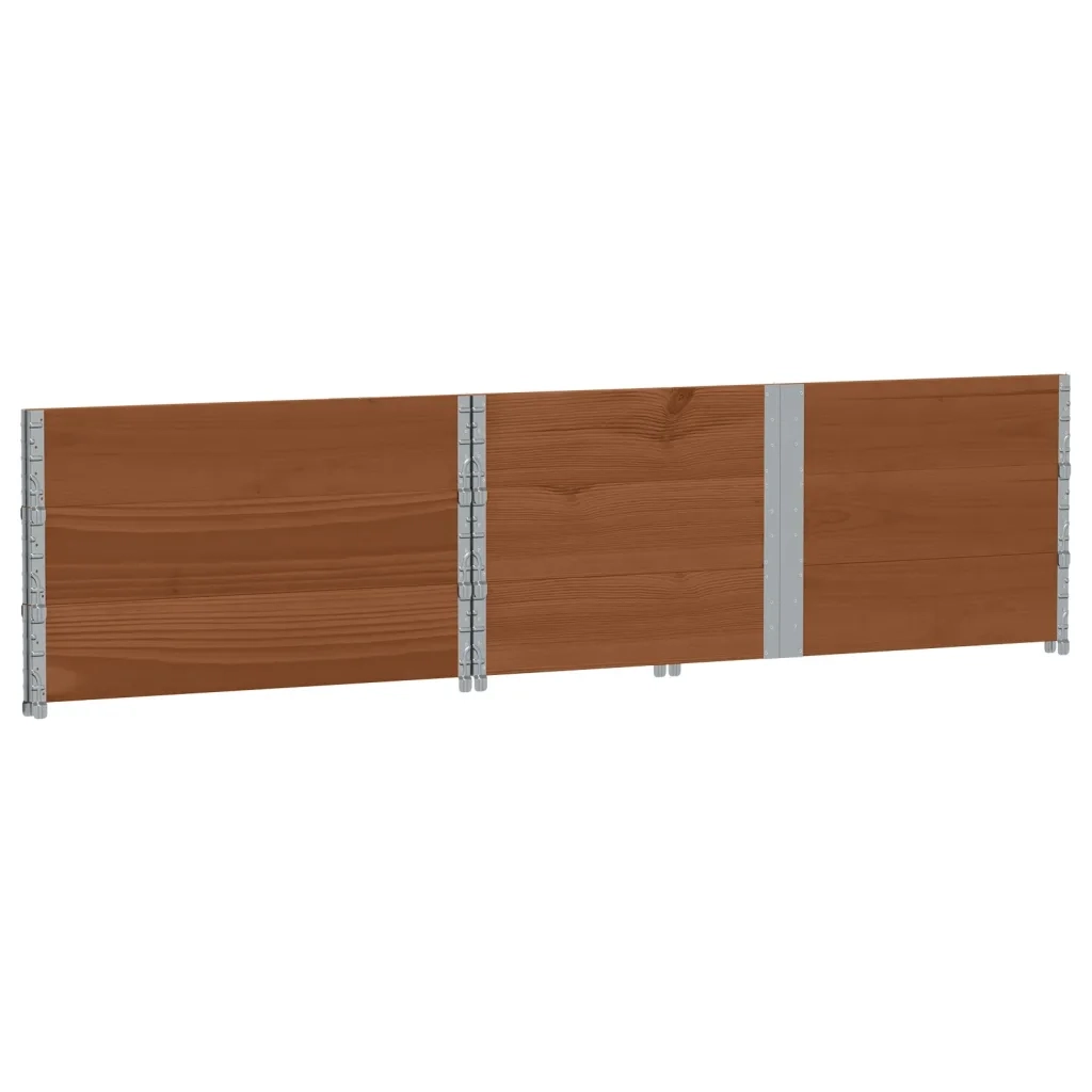 Fioriera | Cassetta per fiori | Vaso da Giardino Marrone 150x100 cm Legno Massello di Pino