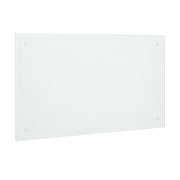 Paraschizzi in Vetro Temperato 70 x 50 cm Bianco, opaco [neu.haus]