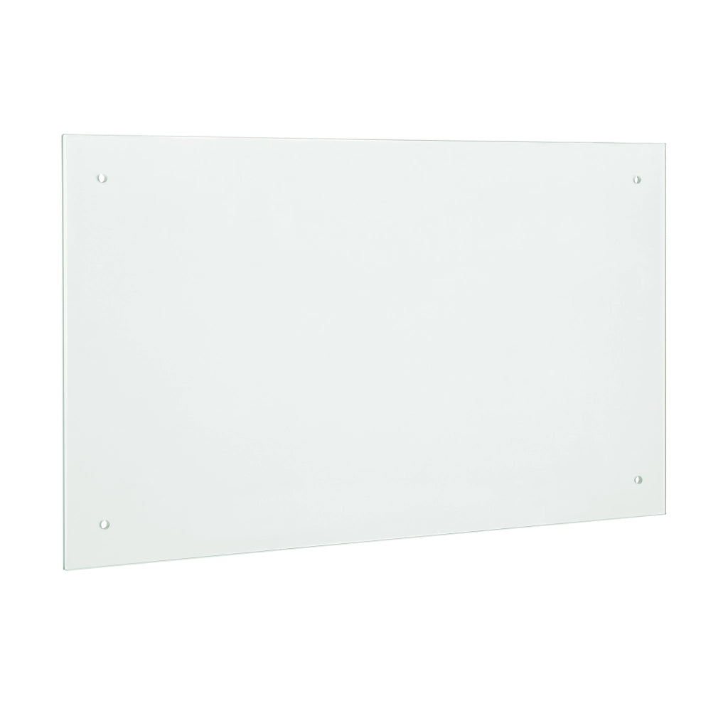 Paraschizzi in Vetro Temperato 70 x 50 cm Bianco, opaco [neu.haus]