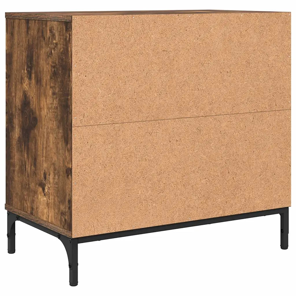 Comodino-Tavolino da notte Rovere fumo 63.5 x 36 x 61 cm Legno multistrato