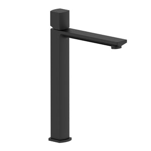 Miscelatore lavabo alto in ottone nero opaco con portata limitata - serie Marte