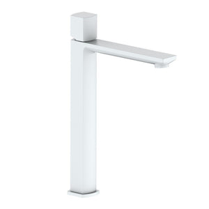 Miscelatore lavabo alto in ottone color bianco con portata limitata - serie Marte