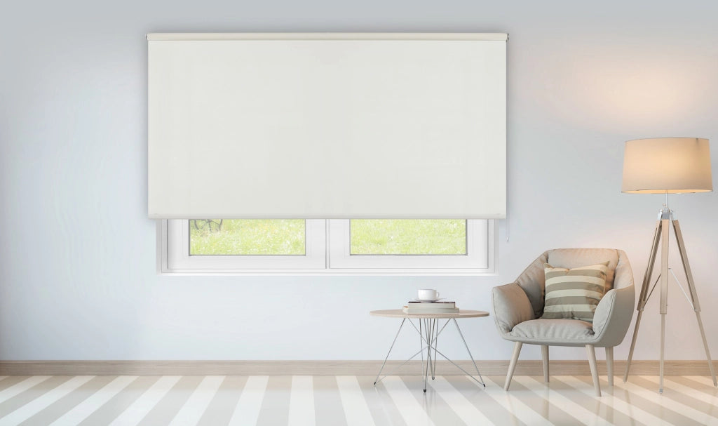 VIEWTEX Tenda a rullo Traslucida Chela Bianco 200 X 250cm - Made in Europe - 5 anni di Garanzia