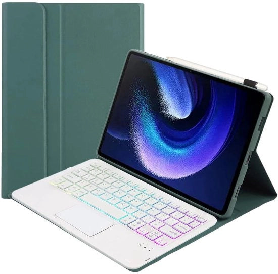 Copri da Tavolo per Tastiera Bluetooth - MiPad 6. Copri da Tavolo con Stand - Pelle PU - Rimovibile Magnetico - Portatile