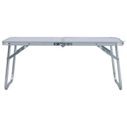 Tavolo Pieghevole da Campeggio Bianco in Alluminio 60x40cm CFW4808152