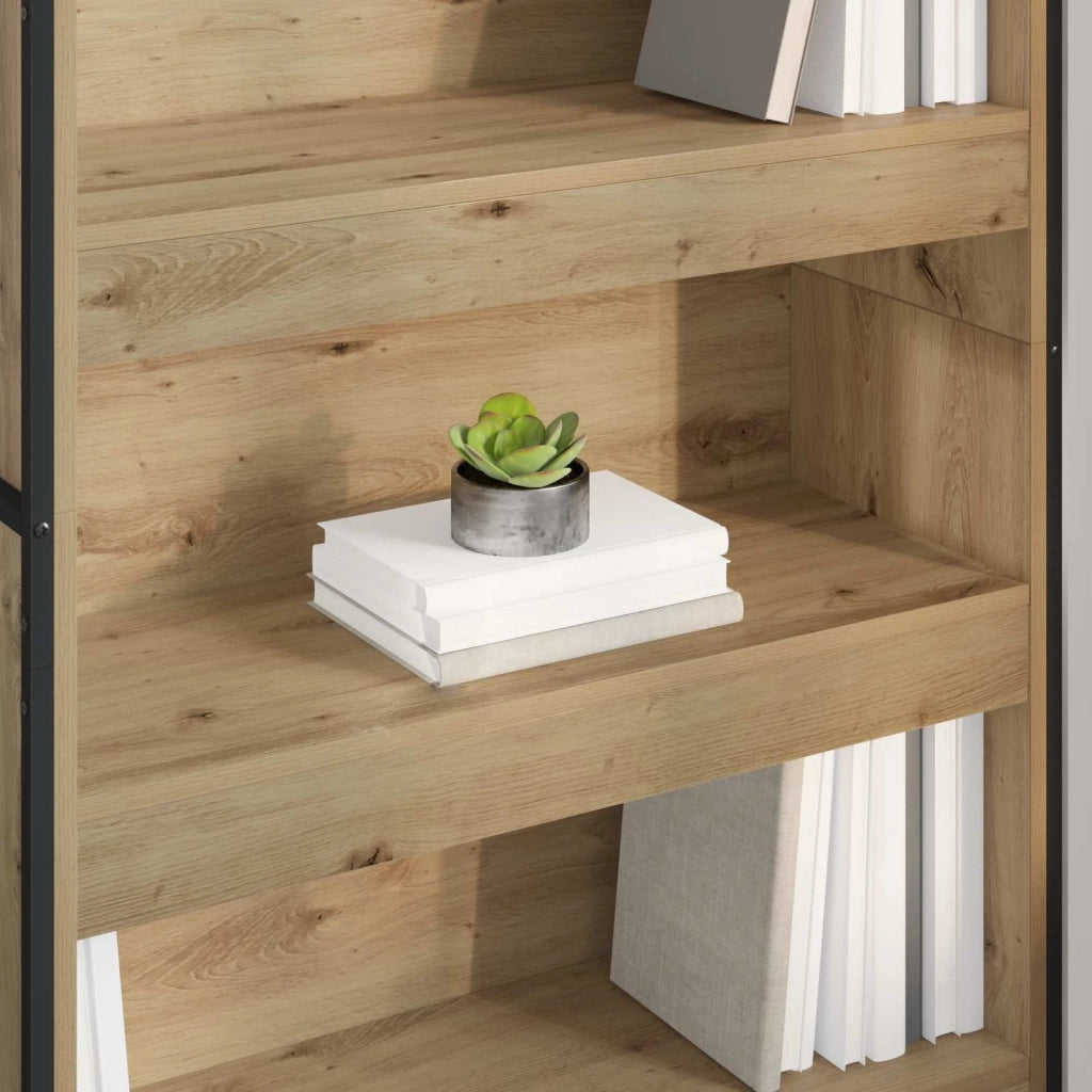 Armadio per Libri 2 pcs Rovere Artigianale 80 x 30 x 189,5 cm