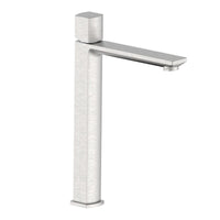 Miscelatore lavabo alto acciaio spazzolato con portata limitata - serie Marte