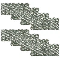 Finta Siepe 8 Pezzi Parete Verde Estensibile per Esterni, in Legno e Poliestere, 200x100cm