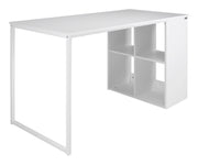 Scrivania per ufficio, scrivania con libreria colore bianco - Clio - SC08CL