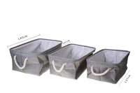 Set 3 Contenitori in Tessuto 45 cm