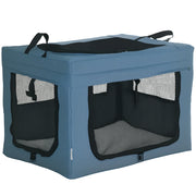 Trasportino per Cani e Gatti ¨C zephmum ¨C 60x42x42cm Blu