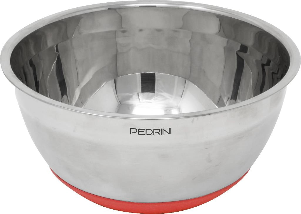 Insalatiera ciotola in acciaio inox e silicone 20 cm pedrini