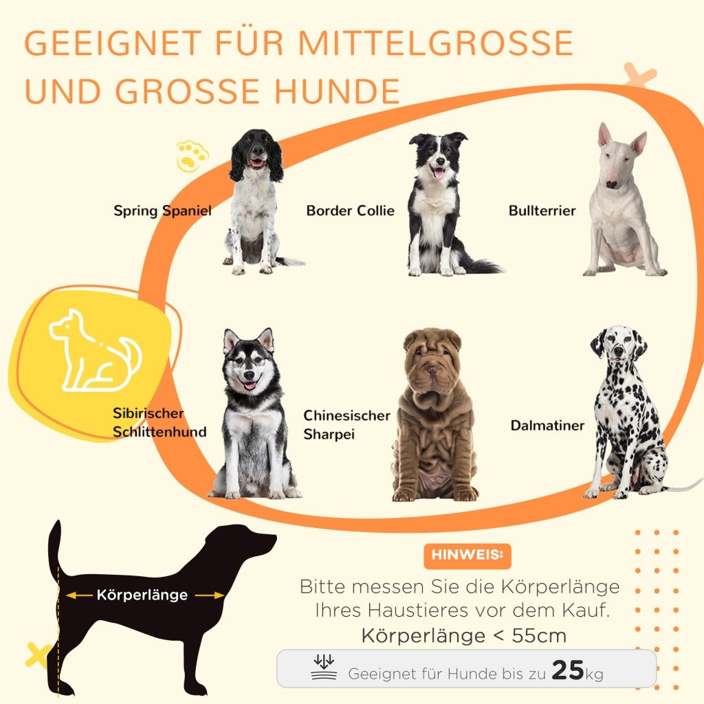 Scaffale per cani con due porte e due chiusure, interno imbottito, struttura in acciaio, grigio 90 × 58 × 65 cm