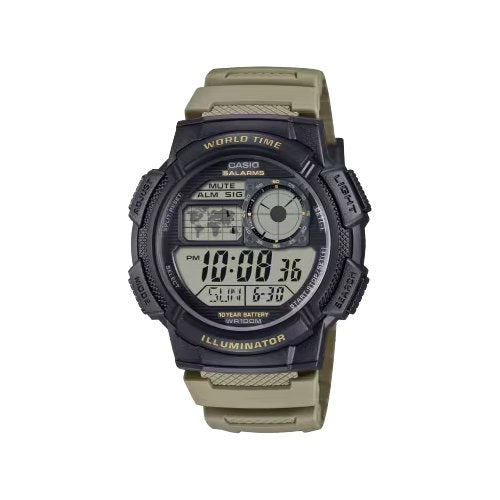 Orologio casio ae 1000w 5avef green
