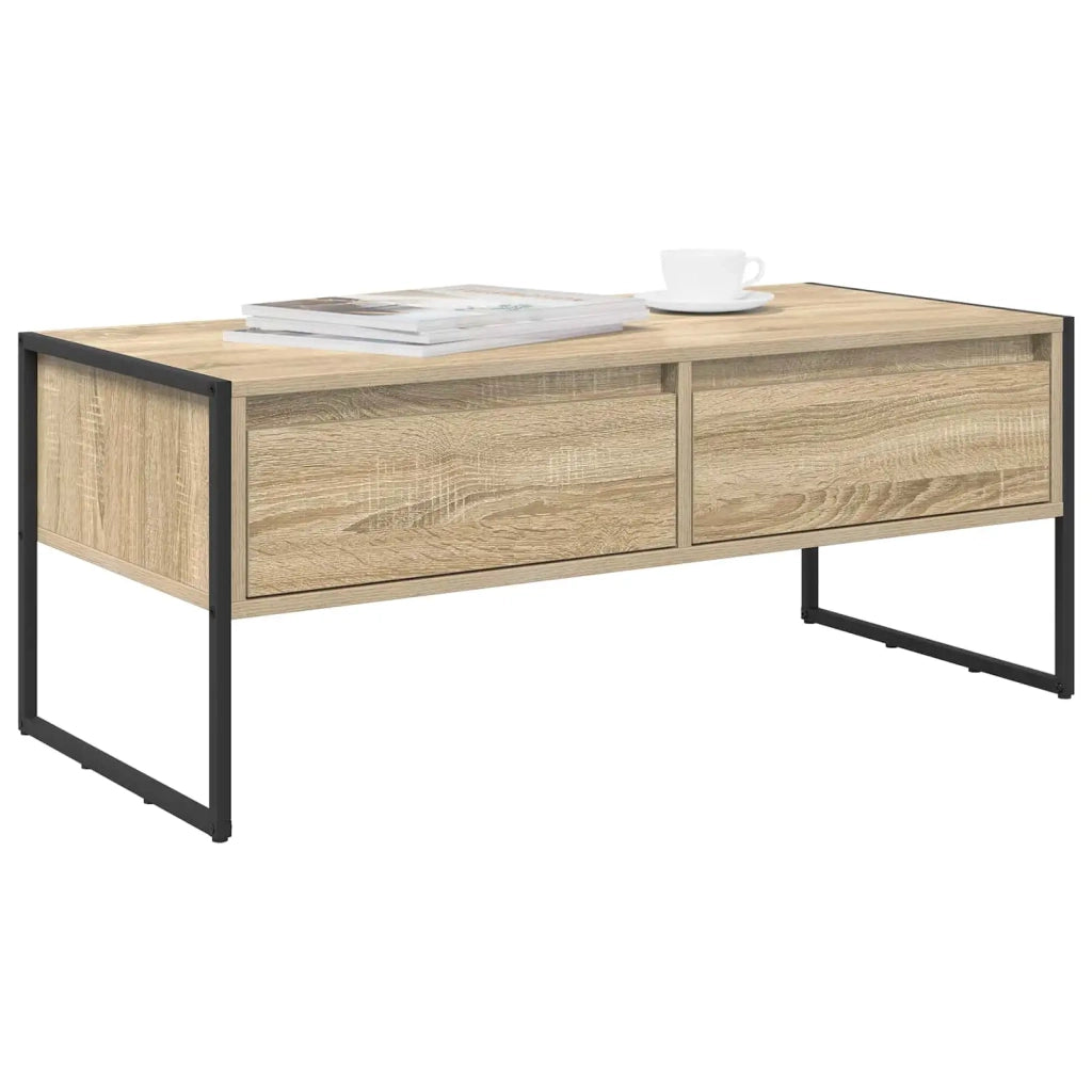 Tavolino da salotto Sonoma 100 x 46 x 40 cm Legno multistrato 886445
