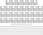 Pannelli di riparazione della porta del mobile 30 pezzi - Piastre di riparazione della porta del mobile - Piastre di fissaggio - Riparazione della porta del mobile - Materiale resistente alle abrasioni - Facile da installare - Piastre di riparazione