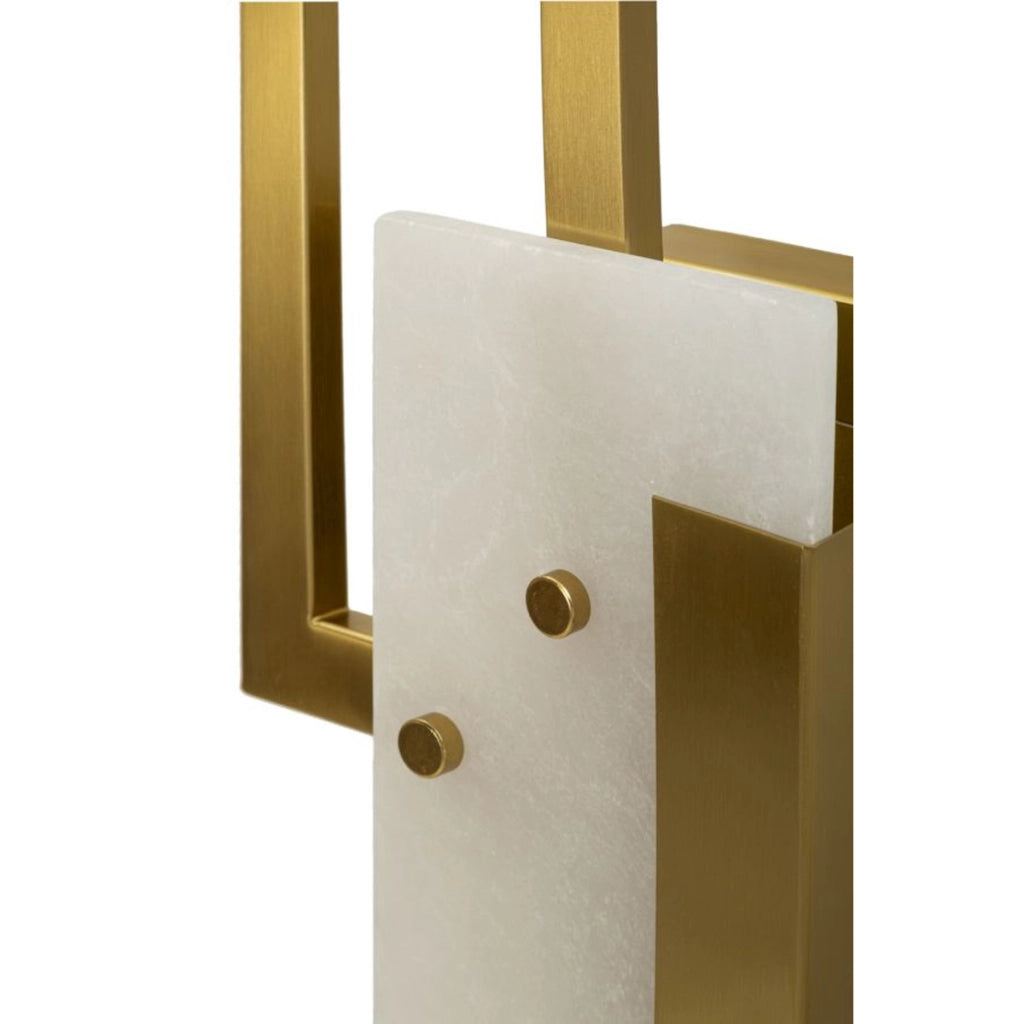 Lampada a Parete VKH65, Oro, Metallo, 15x8x33 cm