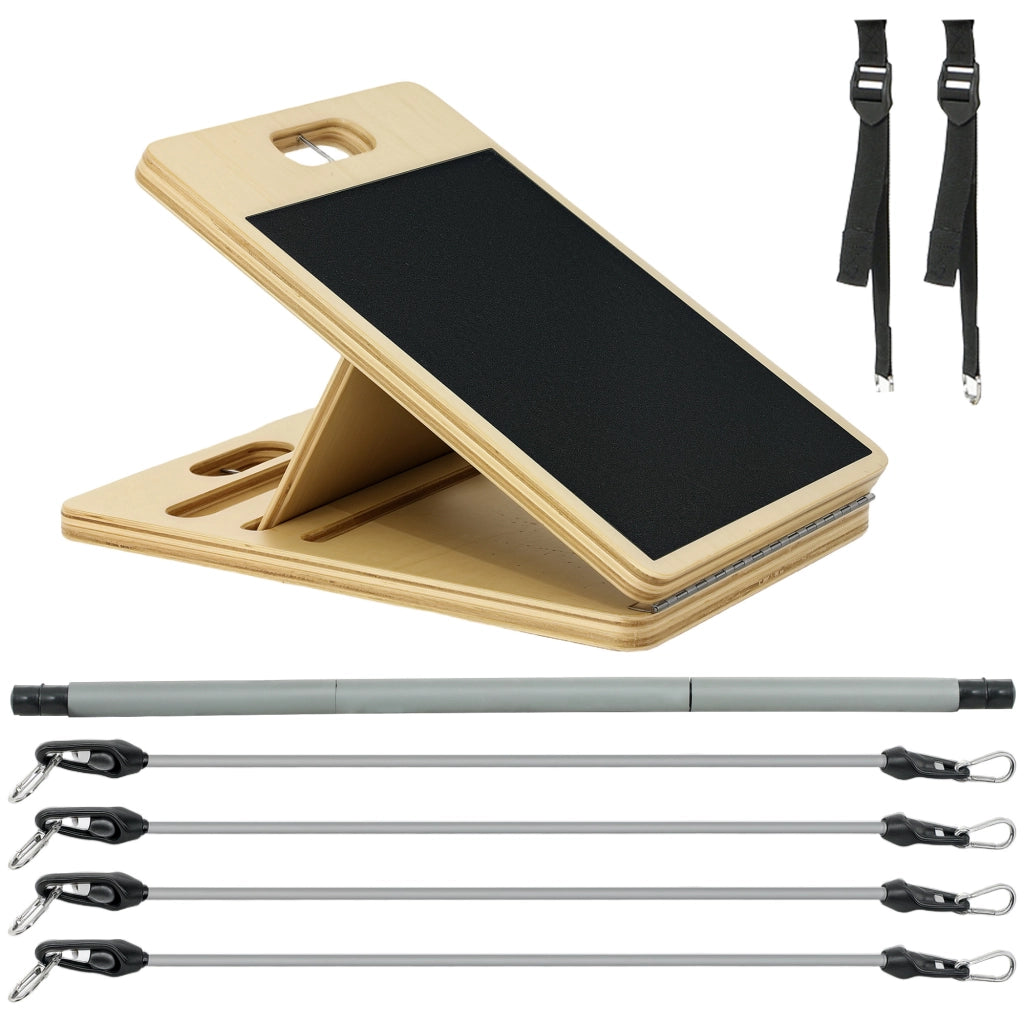 Barra Pilates con Bande Elastiche ¨C zephmum ¨C 90x33x3 cm