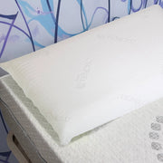 Guanciale Prezzemolo, Cuscino per letto, Poggiatesta imbottito, Cuscinetto per camera da letto, Made in Italy, 70x40 h14 cm, Bianco