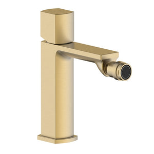 Miscelatore bidet oro opaco con risparmio acqua e piletta click clack - serie Marte