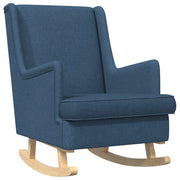 Sedia a dondolo Blu 62 x 80 x 85 cm Tessuto